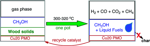 Catalytic conversion of cellulose and woody biomass to liquid fuels